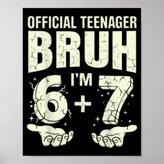 Poster 13 ans 13 ans 67 filles garçons 13ème