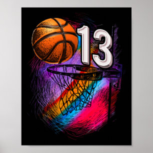 Poster 13 ans 13e anniversaire Bysketbyll Ado officiel