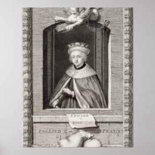 Poster 1470-83) rois d'Angleterre d'Edouard V (en 1483,