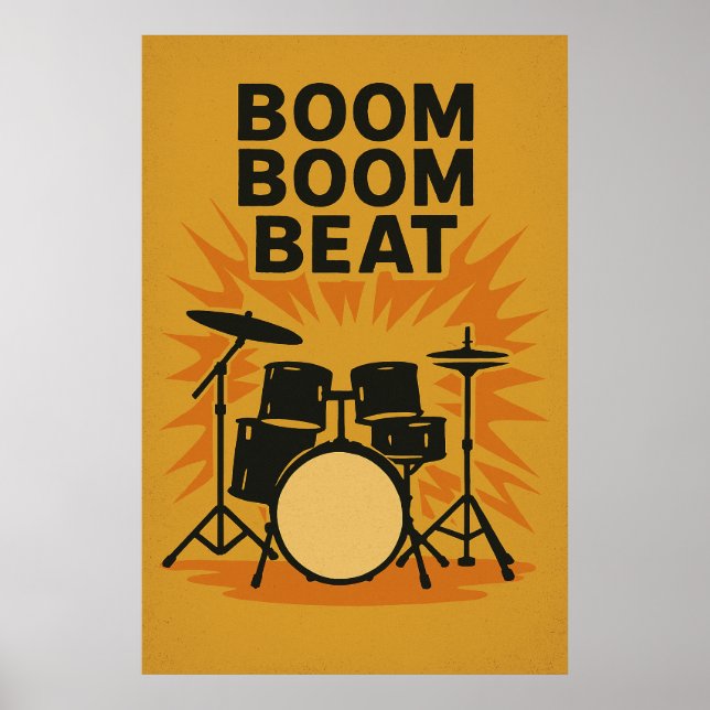 Poster 14, Boom Boom Beat, Vintage (Devant)
