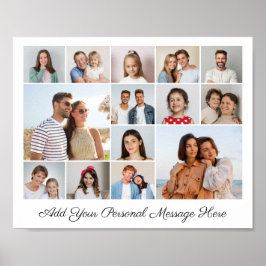 Poster 14 Collage de photos Ajoutez votre propre message