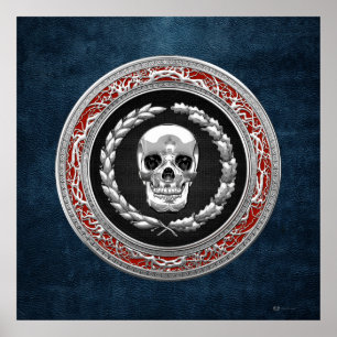 Poster [150] Crâne d'argent