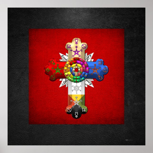 Poster [150] Rosy Cross (Croix Rose) (Devant)