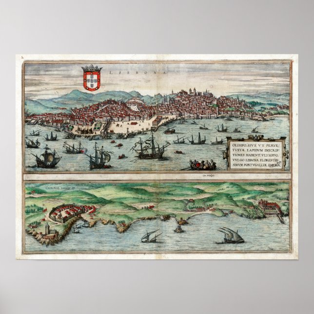 Poster 1572 Lisbonne (Devant)
