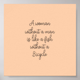 Poster (15,2 x 15,2cm) - A Woman Without A Man
