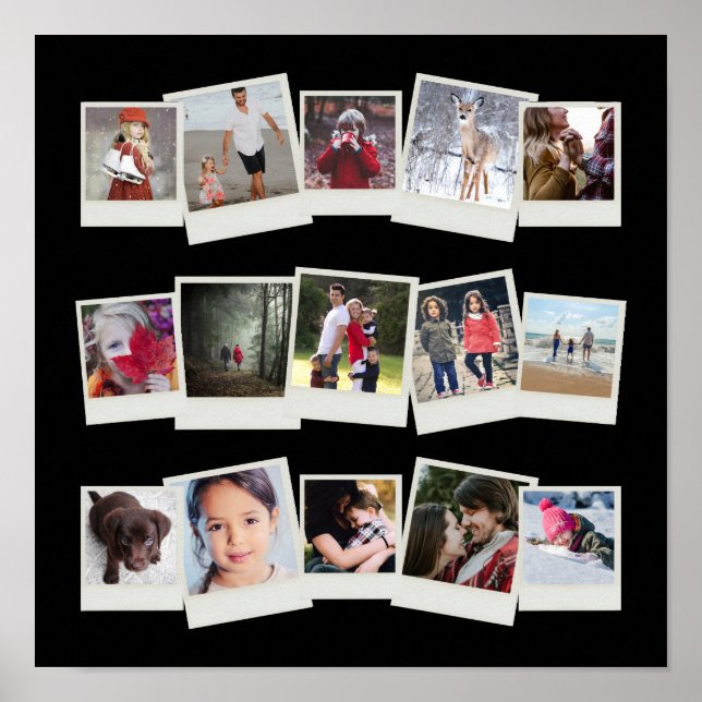 Poster 15 Photos de film instantanée Photo Collage Cadeau (Devant)