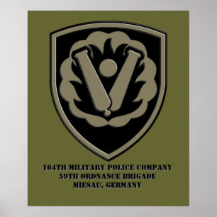 Poster 164e Compagnie de police militaire