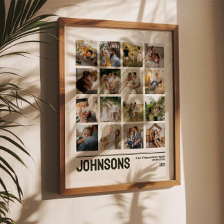 Poster 16 Collage de photos Famille Photos de mariage Sou