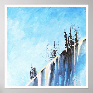 Poster 16 x 16 Paysage hivernal Snowy Cornice