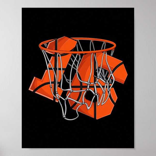 Poster 16e anniversaire Basketball enfants (Devant)