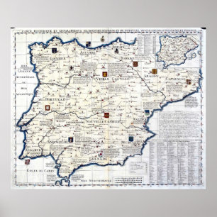 Poster 1705-1739 Espagne et Portugal
