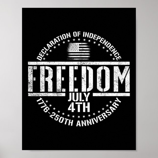 Poster 1776 2026 250e anniversaire déclaration d'indépend (Devant)