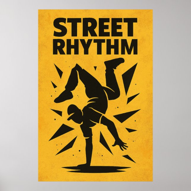 Poster 17, Street Rhythm, Vintage (Devant)