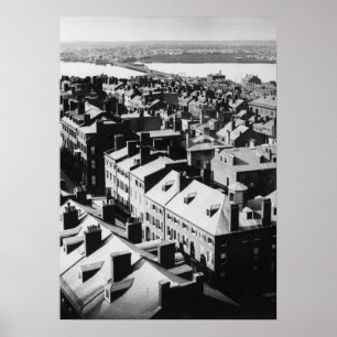 Poster 1859 : La ville de Boston, le Massachusetts