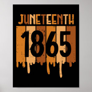 Poster 1865 Melanin Drip Black Pride Hommes Femmes