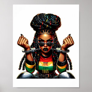 Poster 1865 Rompre toutes les chaînes Locs Africains