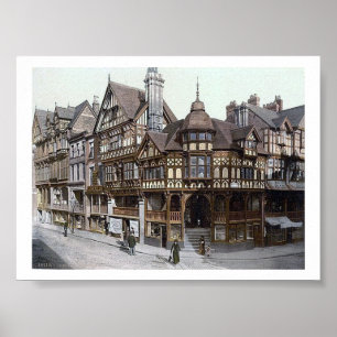 Poster 1890's vintages de l'Angleterre Chester