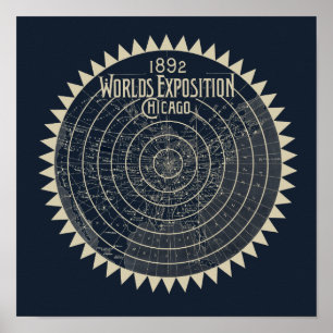 Poster 1892 World Exposition Chicago