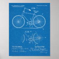 1894 Conception de bicyclette à engrenages ellipti