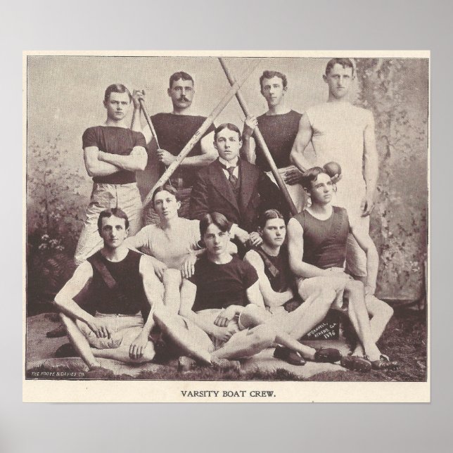 Poster 1896 Varsity College Boat Crew (Devant)
