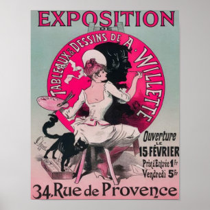 Poster 1897 Paris Exposition de Tableaux