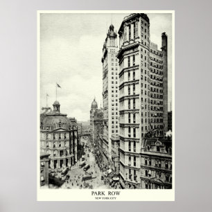 Poster 1898 Park Row, New York