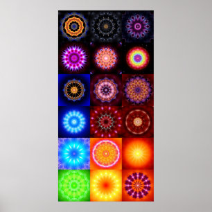 Poster 18 Mandalas
