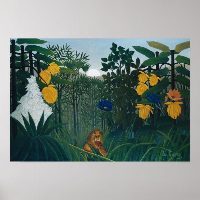 Poster 1908 Henri Rousseau Peinture (Devant)