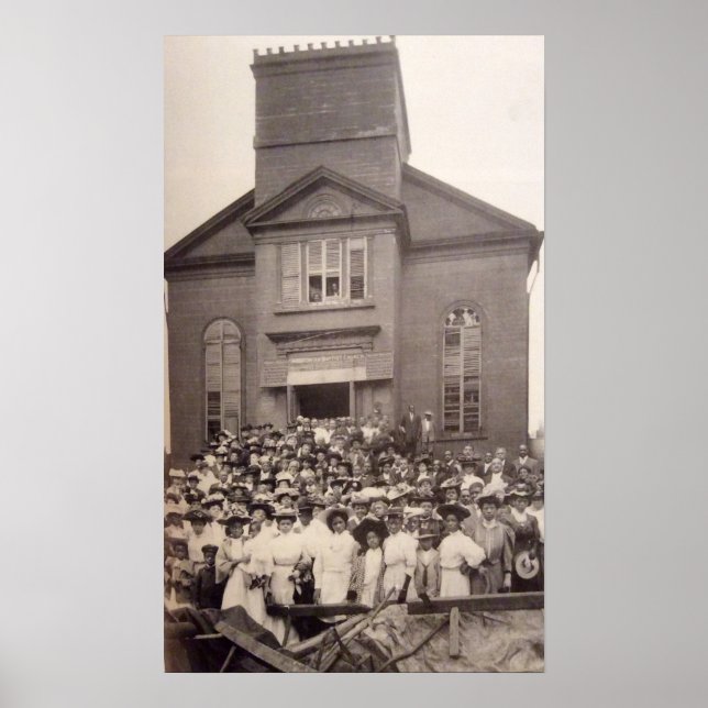 Poster 1910 Photo de l'église baptiste abyssinienne, New  (Devant)