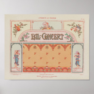 Poster 1914 Charayron Pochoir Art Ornement Pl27