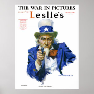 Poster 1917 Leslie's Weekly Uncle Sam