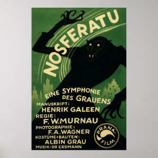 Poster 1922 Nosferatu Classic Silent Film Reimagined
