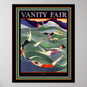 Poster 1924 Vanity Fair Deco Couverture de maillot de bai