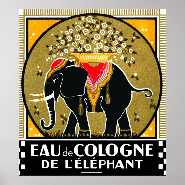 Poster 1925 Cologne De L'Elephant (Devant)