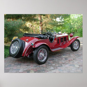 Poster 1929 Alfa Romeo 1750 Roadster