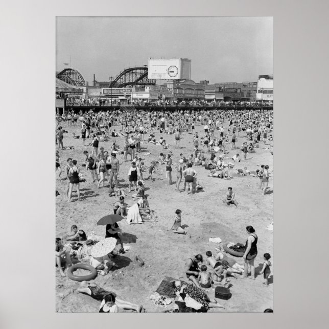 POSTER 1932-CONEY ISLAND-BOARDWALK (Devant)