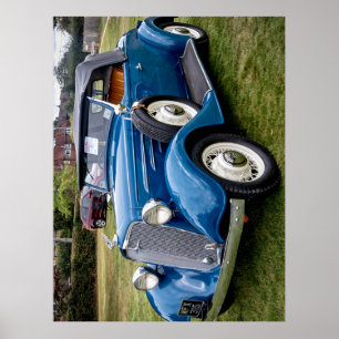 Poster 1934, Chevrolet Roadster voiture classique