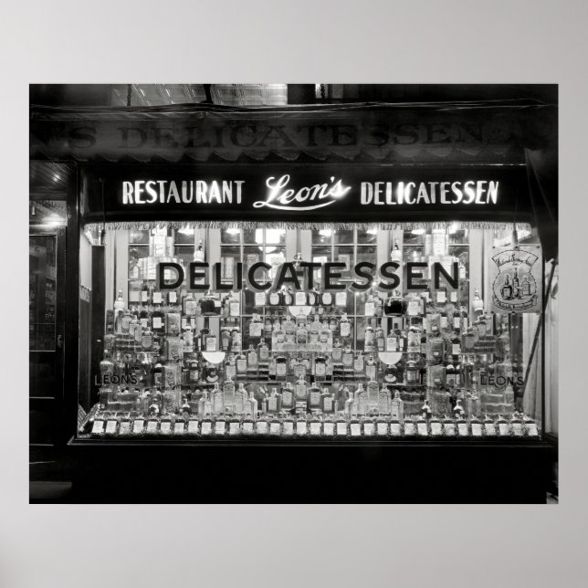 POSTER 1934 POST INTERDICTION SANDWICH BOUTIQUE FENÊTRE (Devant)