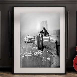 POSTER 1935 MARGARET BOURKE PHOTO ANCIENNE DE NEW YORK CI