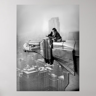 POSTER 1935 MARGARET BOURKE PHOTO ANCIENNE DE NEW YORK CI