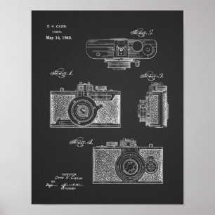 Poster 1940 copies vintages de dessin d'art de brevet