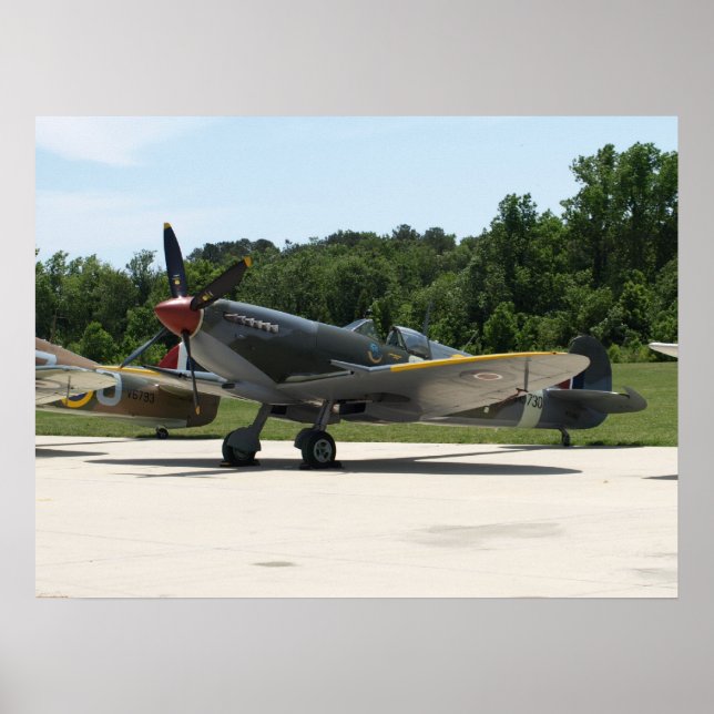 Poster 1943 Supermarine Spitfire Mk IXe. (Devant)