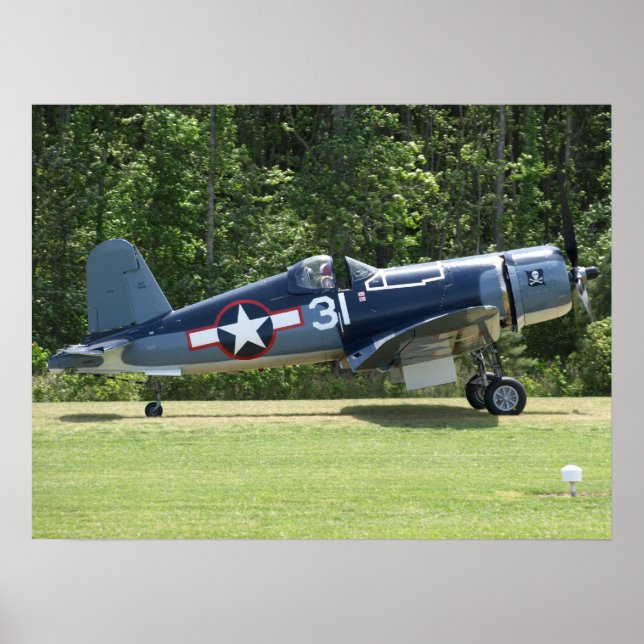 Poster 1945 Goodyear FG-1D Corsair. (Devant)