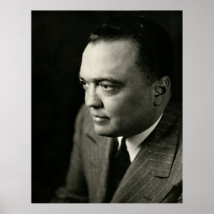 Poster 1947 Le directeur du FBI J. Edgar Hoover