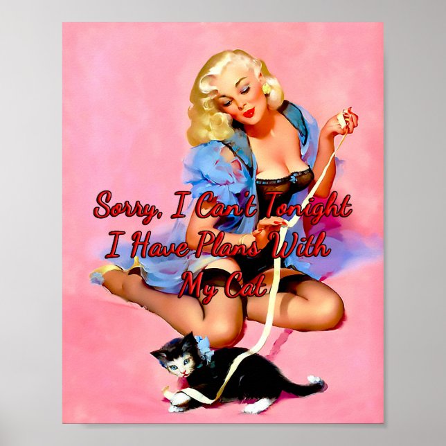 Poster 1950 Denise Purrty par Gil Elvgren (Devant)