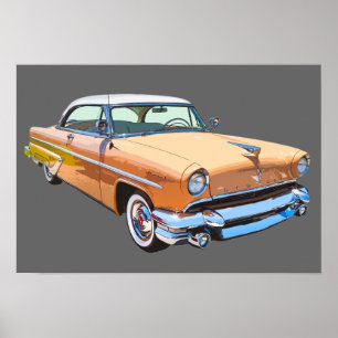 Poster 1955 Lincoln Capri voiture de luxe