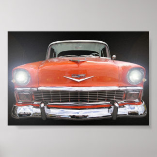 POSTER 1956 CHEVY "LIGHTS ON"