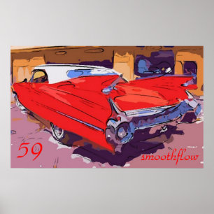 Poster 1959-Débordement de Cadillac
