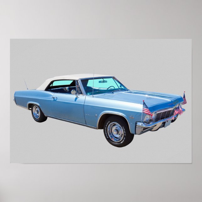 Poster 1965 Chevy Impala 327 Convertible (Devant)