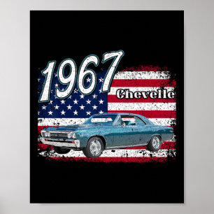 Poster 1967 67 Gtx 4 juillet Américain